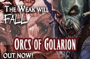 The Weak will Fall! Orcs of Golarion Out Now!