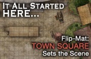 GameMastery Flip-Mat: Town Square