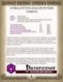 Forgotten Encounters: Urban (PFRPG) PDF