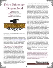 Fehr's Ethnology: Dragonblood (PFRPG) PDF