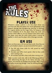 Rules card front