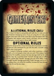 Additional rules card front