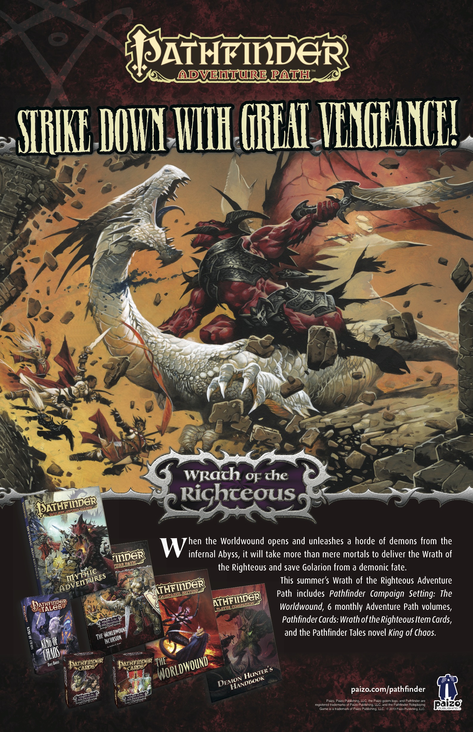 Pathfinder wrath of the righteous карта из