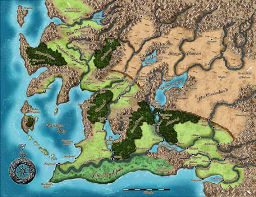 The map of Varisia!